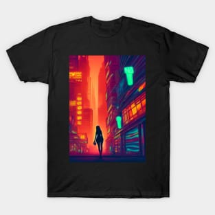 Japan Neon City Lights T-Shirt